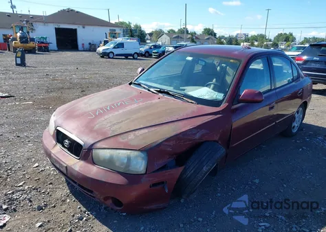 2001 Hyundai Elantra Gls из США, поврежденный, VIN KMHDN45D91U123095